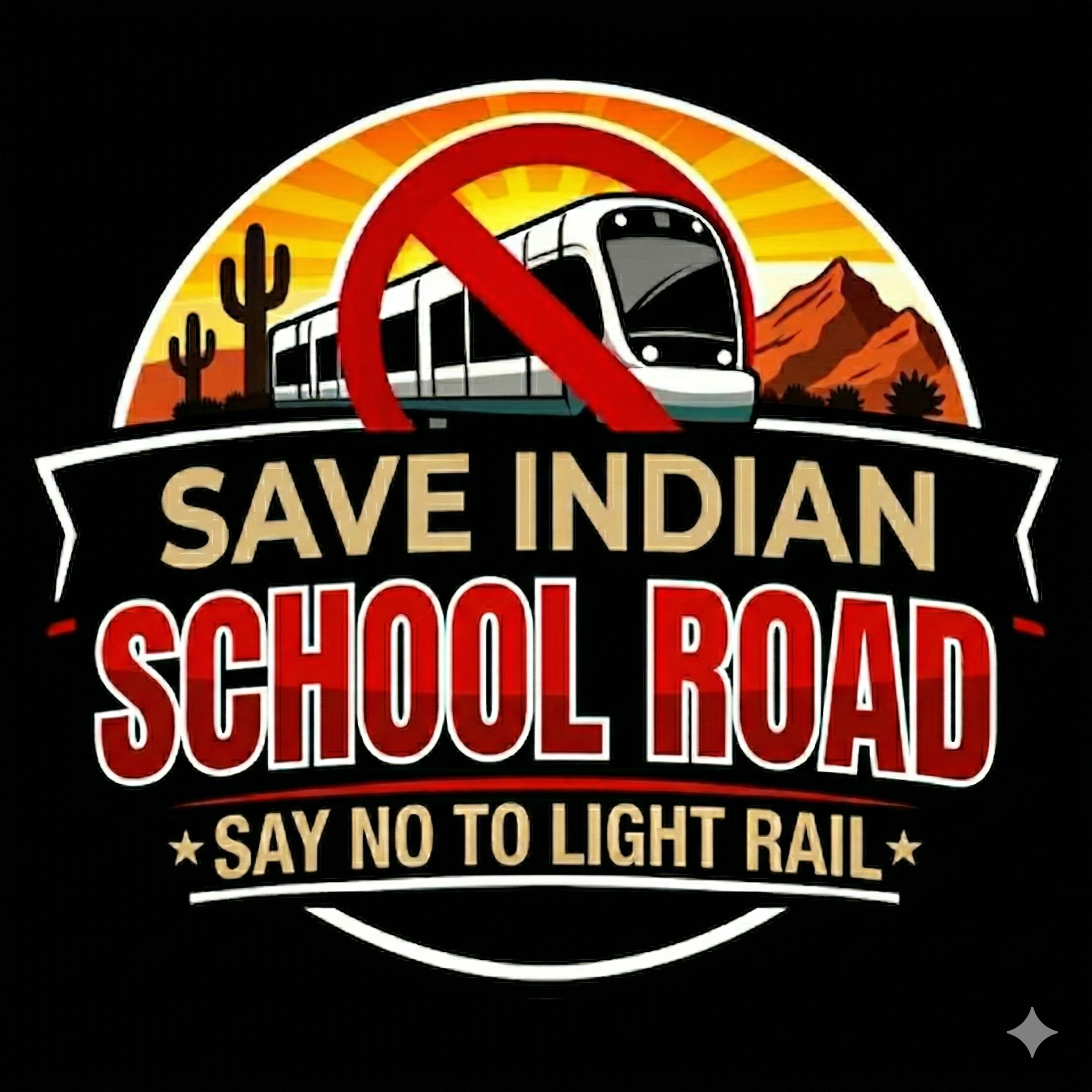 No Rail on Indian School